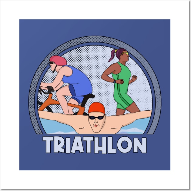 Triathlon Wall Art by DiegoCarvalho